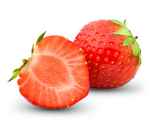 Strawberry, isolated on white