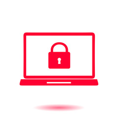 Internet security concept  icon. Identification and protection symbol.