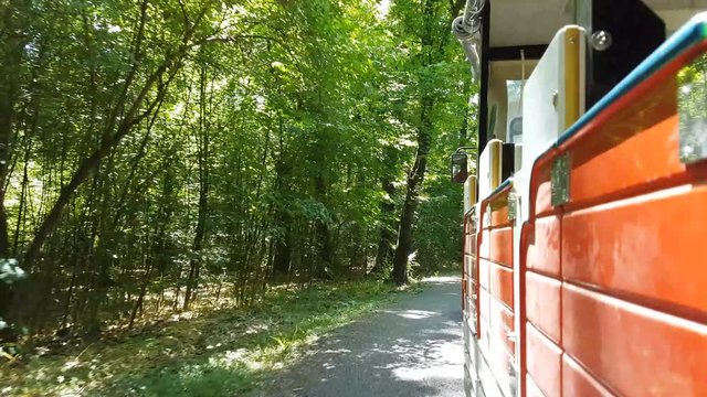 Little train ride in park