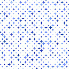 Blue star pattern background - vector illustration