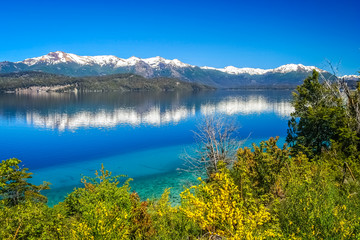 Fototapeta na wymiar Argentinian blue lakes