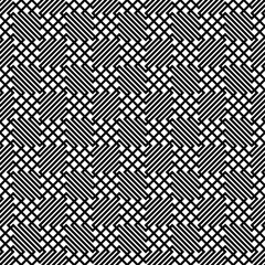 Seamless monochrome zig zag grid pattern