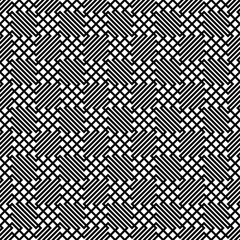 Seamless monochrome zig zag grid pattern