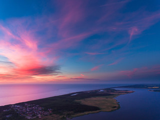 Fototapeta na wymiar Ostseeküste bei Sonnenuntergang 