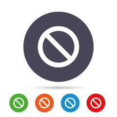 Fototapeta premium Stop sign icon. Prohibition symbol.