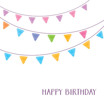 Happy birthday card party design