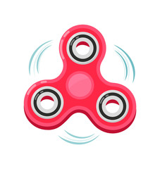 Hand spinner. Badges, labels, banners, advertisements, brochures, business templates.Hand spinner tricks concept.Vector flat cartoon illustration modern syle icon design. Isolated on white background