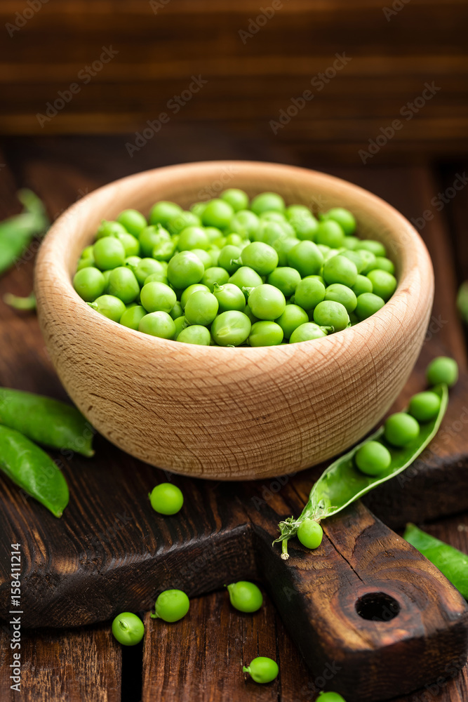 Wall mural Green peas