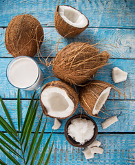Fototapeta na wymiar close-up of a coconut oil