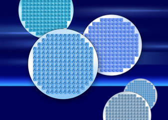 半導体ウエハーのイメージ