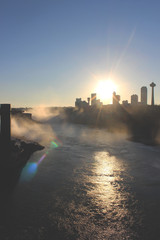 Sunset in Niagara Falls