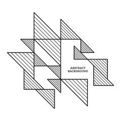 Abstract modern geometric composition background