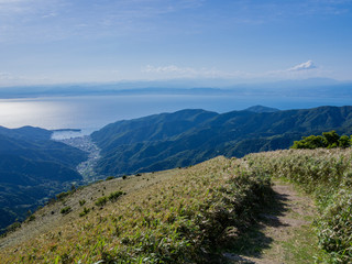 伊豆山稜線歩道からの風景
