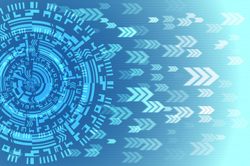 Blue Future Technology Arrow Background