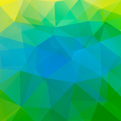 Abstract geometric style background. Business background Vector illustration. Yellow, green, blue colors.