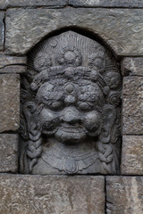 Ancient Hindu Goddess Stone Sculpture Nepal.