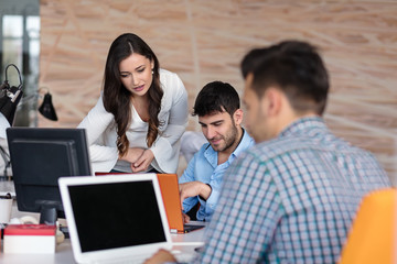 Fototapeta premium Startup Diversity Teamwork Brainstorming Meeting Concept.