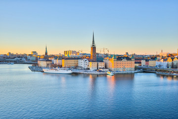 Fototapeta na wymiar Stockholm Skyline, The Gamla Stan in Stockholm city, Sweden
