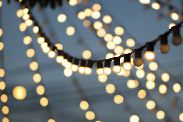 Light bulbs Bokeh.
