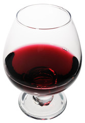 Red wine glass