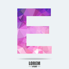 Fototapeta premium Form Font Polygon