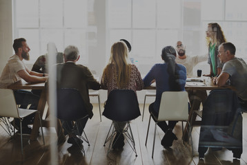 Meeting Table Networking Sharing Concept