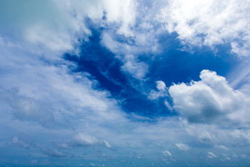 blue sky with cloud
