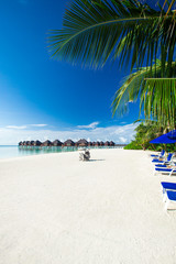 Fototapeta na wymiar Maldives island with beach