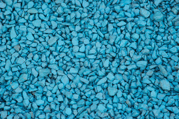 Background of blue gravel stone for decoration