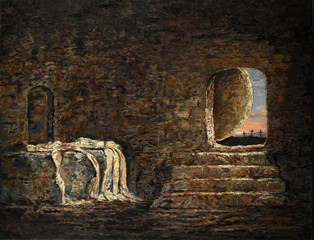 Fototapeta premium The Empty Tomb Painting
