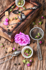 petals of tea-rose for tea
