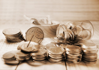 Save money and finance for banking concept