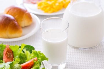 朝食~牛乳