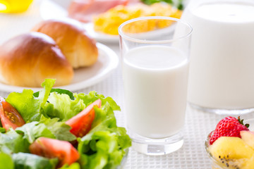朝食~牛乳