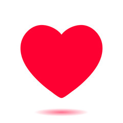 Valentine heart symbol. Sign of love. Enhance content rating.