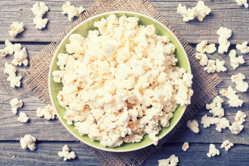 Salt popcorn background