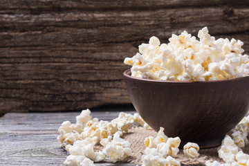 Salt popcorn background