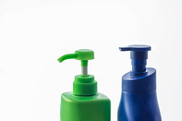 Shampoo bottle isolated.