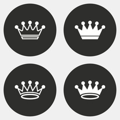 Crown icon set.