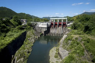 Photo sur Plexiglas Barrage 三瀬谷ダム、列車内から撮影・5月