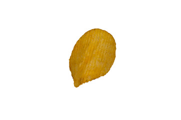 Naklejka premium Potato chips isolated on white