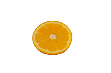 Orange slice isolated on white background