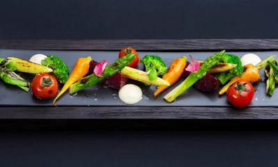 Tableaux sur verre Légumes Légumes grillés