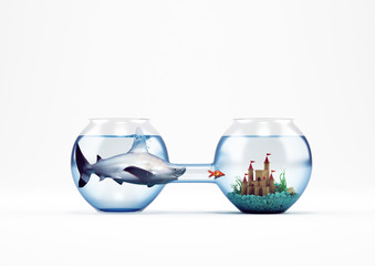 Business Competition and skill concept. 3D Rendering