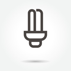 Light bulb icon , clean vector on white background