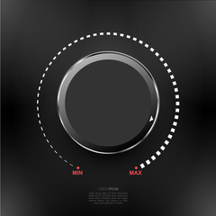 Control volume on background isolated object abstract