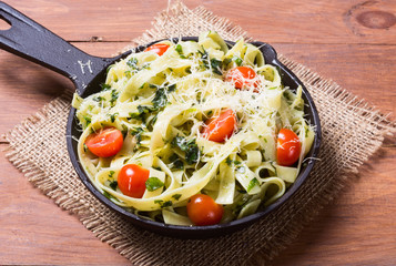 Pasta Tagliatelle with tomato