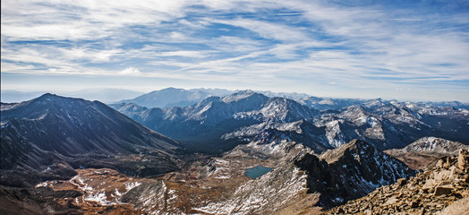 panorama of bear lake and valley