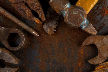 Old rusty tools