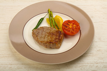 Grilled beef steak